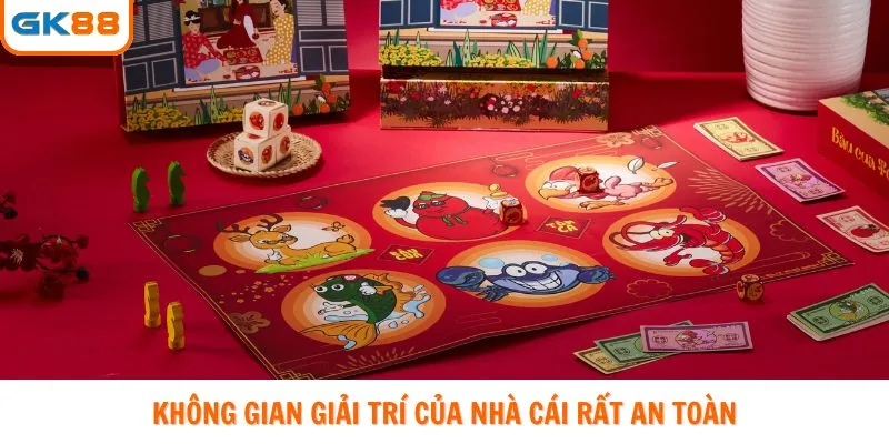 Không gian giải trí của nhà cái rất an toàn